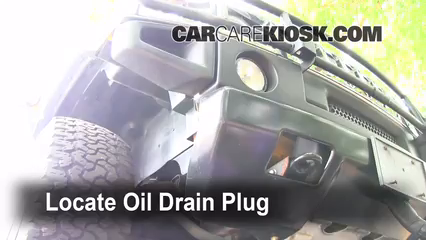 2003 Hummer H2 6.0L V8 Oil Change Oil and Oil Filter